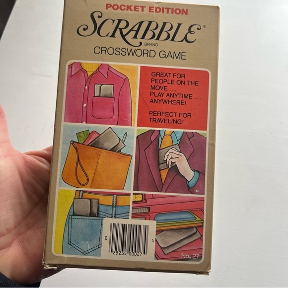 Vintage Scrabble Pocket Edition Board Game Travel Word Game - Picture 4 of 11